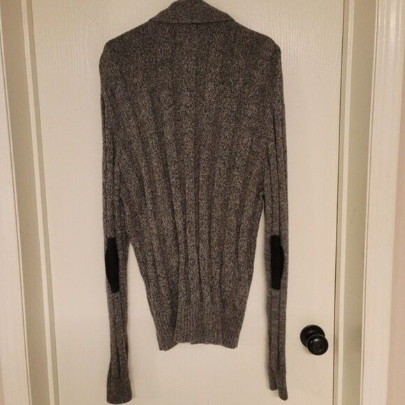 ~ mens grey button sweater - Picture 2 of 3